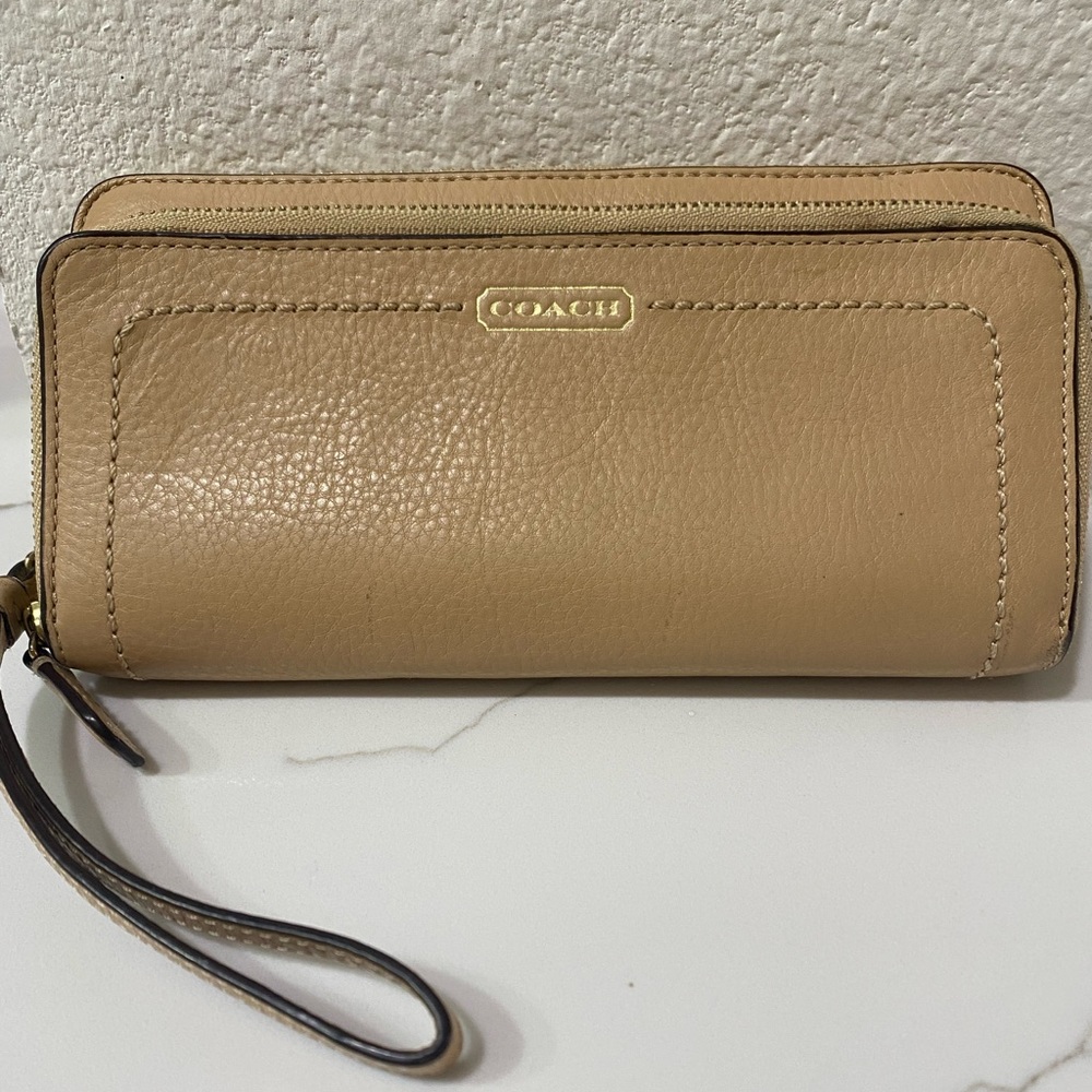 Leather Coach wallet
